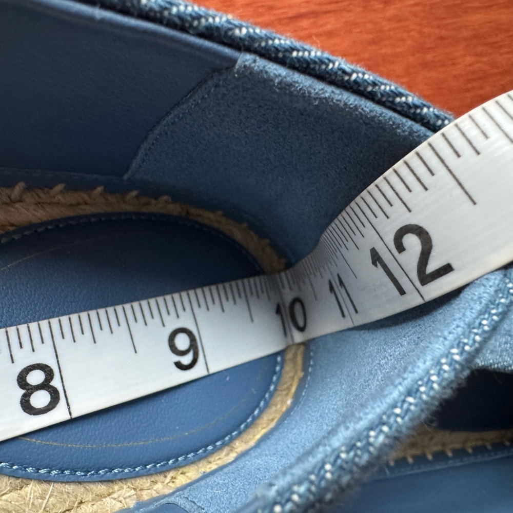 Gucci Ines Espadrille Flats Logo Embroidered Denim Blue. Various Size Available - Picture 10 of 16